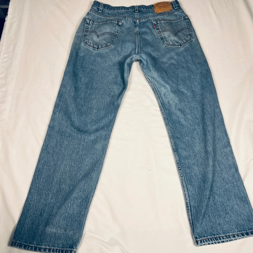 Vintage 1998 Levis 505 Regular Fit Straight Leg Jean Blue Denim 36x30 00505-4891